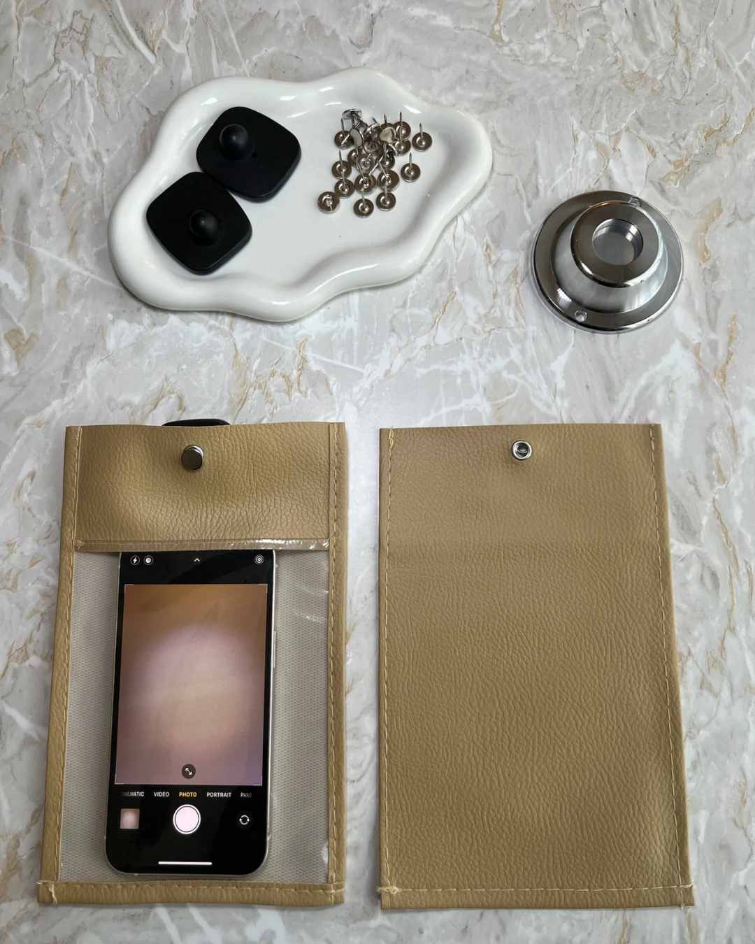 Pochette de protection pour caméra de téléphone Création Oriental, étui complet pour protéger l'objectif du smartphone.