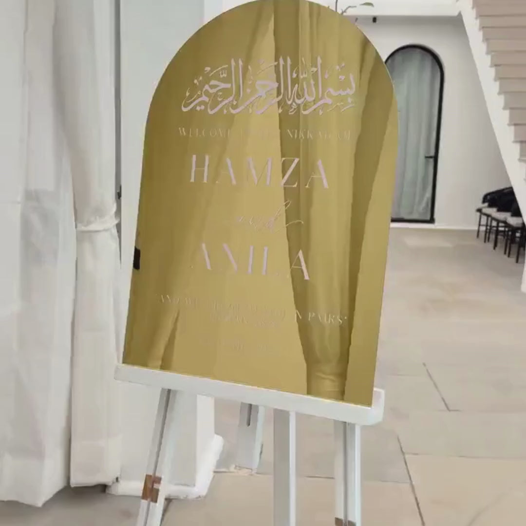 Panneau de bienvenue Sarah